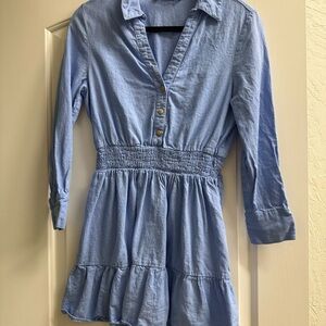 Zara Blue Button-Up Dress